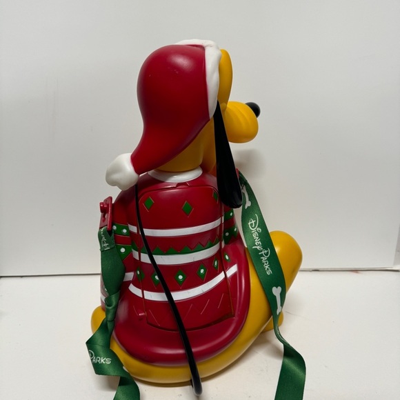 Disneyland Pluto Popcorn Christmas Bucket HTF - Picture 5 of 8